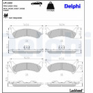 Delphi | Bremsbelagsatz, Scheibenbremse | LP1183