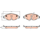 GDB2143 Bremsbelagsatz, Scheibenbremse GDB2143 Bremsbelagsatz, Scheibenbremse