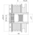 Valeo | Generatorfreilauf | 588445