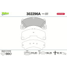 Valeo | Bremsbelagsatz, Scheibenbremse | 302296A Valeo | Bremsbelagsatz, Scheibenbremse | 302296A