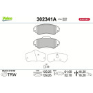 Valeo | Bremsbelagsatz, Scheibenbremse | 302341A