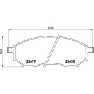 Brembo | Bremsbelagsatz, Scheibenbremse | P56058