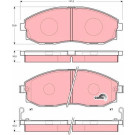 GDB3201 Bremsbelagsatz, Scheibenbremse COTEC GDB3201 Bremsbelagsatz, Scheibenbremse COTEC