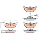 GDB2108 Bremsbelagsatz, Scheibenbremse COTEC GDB2108 Bremsbelagsatz, Scheibenbremse COTEC
