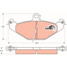 GDB1041 Bremsbelagsatz, Scheibenbremse COTEC GDB1041 Bremsbelagsatz, Scheibenbremse COTEC