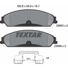 Textar | Bremsbelagsatz, Scheibenbremse | 2560501
