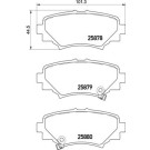 Brembo | Bremsbelagsatz, Scheibenbremse | P 49 049