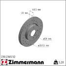 Zimmermann Bremsscheibe SPORT Z 230.2365.52