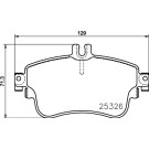 Hella Pagid | Bremsbelagsatz, Scheibenbremse | 8DB 355 019-751