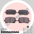 Zimmermann | Bremsbelagsatz, Scheibenbremse | 23836.170.1