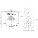 FEBI BILSTEIN 35878 Federbalg, Luftfederung