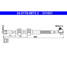 ATE | Bremsschlauch | 24.5176-0673.3