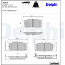 Delphi | Bremsbelagsatz, Scheibenbremse | LP1930