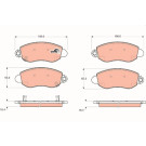 GDB1424 Bremsbelagsatz, Scheibenbremse COTEC GDB1424 Bremsbelagsatz, Scheibenbremse COTEC