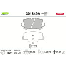 Valeo | Bremsbelagsatz, Scheibenbremse | 301849A