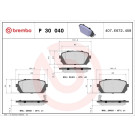 Brembo | Bremsbelagsatz, Scheibenbremse | P 30 040