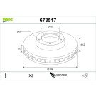 Valeo | Bremsscheibe | 673517
