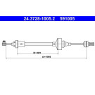 24.3728-1005.2 Seilzug, Kupplungsbetätigung