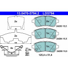 Bremsbelagsatz, Scheibenbremse ATE Ceramic 13.0470-5794.2