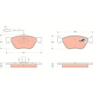 GDB1445 Bremsbelagsatz, Scheibenbremse COTEC GDB1445 Bremsbelagsatz, Scheibenbremse COTEC