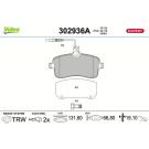 Valeo | Bremsbelagsatz, Scheibenbremse | 302936A
