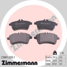 Zimmermann | Bremsbelagsatz, Scheibenbremse | 23881.200.1
