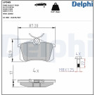 Delphi | Bremsbelagsatz, Scheibenbremse | LP565
