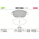 Valeo | Bremsbelagsatz, Scheibenbremse | 302148A