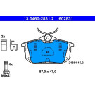13.0460-2831.2 Bremsbelagsatz, Scheibenbremse