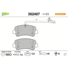 Valeo Bremsbelagsatz, Scheibenbremse ESSENTIAL 302407