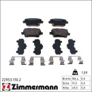 Zimmermann Bremsbelagsatz, Scheibenbremse 22953.170.2