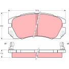 GDB1179 Bremsbelagsatz, Scheibenbremse