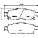 Hella Pagid | Bremsbelagsatz, Scheibenbremse | 8DB 355 012-821