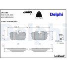 Delphi | Bremsbelagsatz, Scheibenbremse | LP2163
