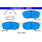 13.0460-5831.2 Bremsbelagsatz, Scheibenbremse