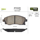 Valeo | Bremsbelagsatz, Scheibenbremse | 872225