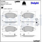 Delphi | Bremsbelagsatz, Scheibenbremse | LP1582 Delphi | Bremsbelagsatz, Scheibenbremse | LP1582