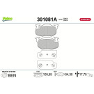 301081A Bremsbelagsatz, Scheibenbremse EXPERT