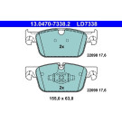 Bremsbelagsatz, Scheibenbremse ATE Ceramic 13.0470-7338.2