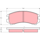 GDB731 Bremsbelagsatz, Scheibenbremse GDB731 Bremsbelagsatz, Scheibenbremse