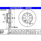 ATE | Bremsscheibe | 24.0126-0155.1