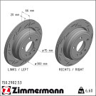 ZIMMERMANN 150.2902.53 Bremsscheibe 300mm für BMW 3er, 4er, 6/5, 5x120, innenbelüftet, geschlitzt, beschichtet, hochgekohlt