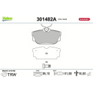 Valeo | Bremsbelagsatz, Scheibenbremse | 301482A