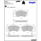 Delphi Bremsbelagsatz, Scheibenbremse LP633