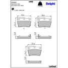 Delphi Bremsbelagsatz, Scheibenbremse LP1942