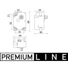 Mahle | Stellelement, Mischklappe | AA 71 000P