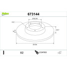 Valeo | Bremsscheibe | 673144