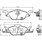 Hella | Bremsbelagsatz, Scheibenbremse | 8DB 355 008-571