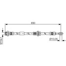BOSCH | Bremsschlauch | 1 987 481 476