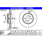 ATE | Bremsscheibe | 24.0122-0294.1